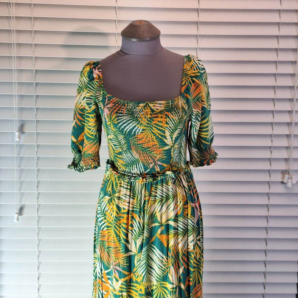 Betsey Johnson Size S Whimsical Maxi Dress Floral Print - Picture 3 of 12
